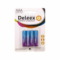 Deleex Батарейки солевые 1,5V тип AAA 4 шт