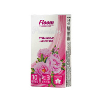 Floom Бумажные платочки Premium Aroma Care Цветочные трехслойные 10 шт