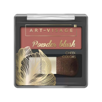 Art-Visage Румяна компактные с кисточкой Powder Blush тон 304 Sunset 3,8 г