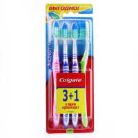 Colgate Зубная щетка Эксперт Чистоты средней жесткости 3+1 шт