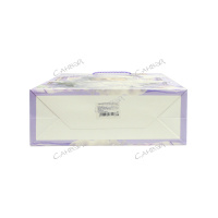 GreenTime Пакет новогодний глянцевый Санта, олень, снеговик Сиреневый 26x32x10 см