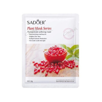 Sadoer Тканевая маска для лица Plant mask series с гранатом 25 г