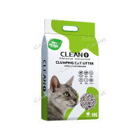 Clean+ Наполнитель бентонитовый для кошачьего туалета с ароматом яблока 10 л