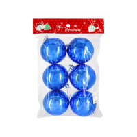 Набор шаров 8см 6шт глянец синий Арт-8А6/315800/PMR