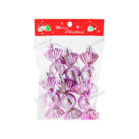 DVL Набор елочн.украшений конфеты розовый 8см пластик Palmary 6шт / 240шт / 8ADC6-A81/pink / 877349