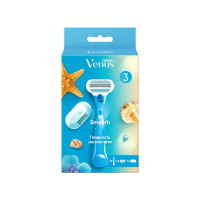 Venus Бритвенный станок многоразовый Smooth + Сменные кассеты 3 шт