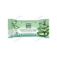 Чистая Линия Nature Plus мыло твердое косметич. очищ. д/в тип.кожи сочное алоэ 1шт 75гр. м/уп / 12шт