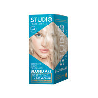 Studio professional Порошкообразный осветлитель для волос Blond Art 3D до 10 уровней осветления