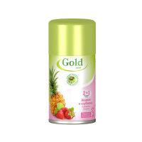 Gold Mint Сменный баллон для автоматического освежителя воздуха Ананас и Клубника 230 мл