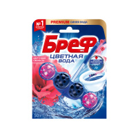 Бреф Подвесной блок для унитаза Колор-Актив Цветочная свежесть 50 г