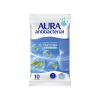 Aura Влажные носовые платочки Эвкалипт 10 шт