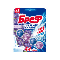 Бреф Подвесной блок для унитаза Сила-Актив Свежесть лаванды 50 г