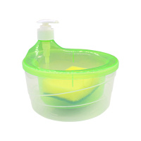 GreenTime Дозатор для жидкого мыла Круглый с подставкой для губки 