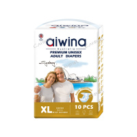 Aiwina Подгузники для взрослых на липучке Premium р.XL (99х80 см) 10 шт