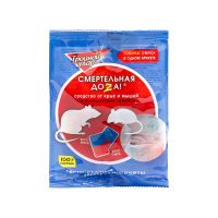 Тройной Удар Средство от крыс и мышей с мумифицирующим эффектом Тесто-сырные брикеты Сыр 100 г