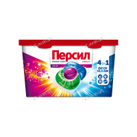 Персил Капсулы для стирки Пауэр Капс Колор 4в1 для цветного белья 14 шт