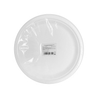 Набор одноразовых тарелок белый 22 см 10 штук