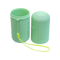 DVL Футляр д/зубной щетки и пасты 19*6см 1 шт туба пластик бирюзовый GT / 200шт / 16593-93 / 447333