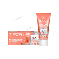 TISWELL паста зубная детс. 6-12л. 60гр. наногидрокс. реминерал. д/укреп.эмали нежн.персик туба 1шт /