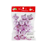 DVL Набор елочн.украшений конфеты розовый 8см пластик Palmary 6шт / 240шт / 8ADC6-A81/pink / 877349