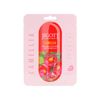 Jigott Тканевая маска для лица Camellia Увлажняющая с экстрактом камелии 27 мл