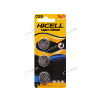 DVL Батарейка Hicell button CR2032 литиевая 1 уп. (3шт) блистер набор / 200шт / 17893-9 / 985492