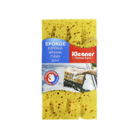 Kleaner Губка для мытья авто из поролона желтая 20х11х9 см