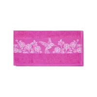 Лакаса-Тэкс Полотенце махровое для рук 30х60 см Розовый сон Розовые цветы 360 г/м2
