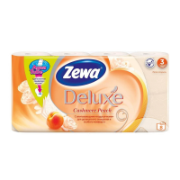 Zewa Туалетная бумага Delux трехслойная Персик 8 шт
