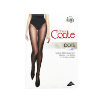 Conte Fantasy Женские колготки фантазийные Dots 20 den nero размер L