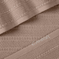 Verossa Полотенце махровое для рук 50х90 см Capri Молочный шоколад полосы 420 г/м2