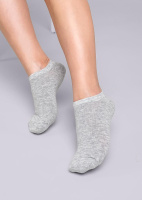 Clever Женские носки Д325 укороченные серые р25 1 пара