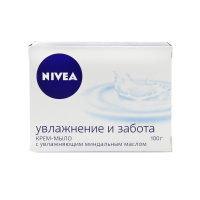 Nivea Крем-мыло Увлажнение и забота с миндальным маслом 100 г