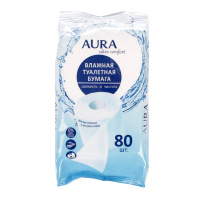 Aura Влажная туалетная бумага Ultra Comfort 80 шт