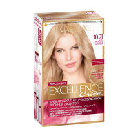 L'Oreal Paris Краска для волос Excellence Creme тон 10.21 Светло-светло русый перламутровый осветляющий 269 мл