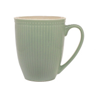 Кружка керамическая конусообразная с текстурными полосами 380 мл в ассортименте