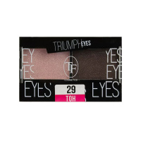 Триумф EYES тени компактные д/век 2цвет. пыльный розовый и шоколад т.29 / 12шт / CTE-33-29 / 993588