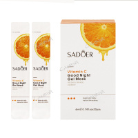 Sadoer Маска для лица гелевая ночная с витамином С и эффектом лифтинга 4 мл 20 шт