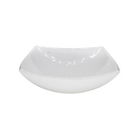 Салатник из стеклокерамики Квадро белый квадрат 16 см