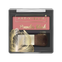 Art-Visage Румяна компактные с кисточкой Powder Blush тон 302 Ice rose 3,8 г