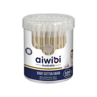 Aiwibi Ватные палочки детские с ограничителем 100 шт