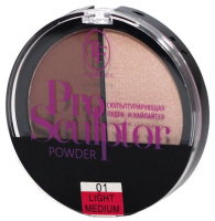 Триумф PRO SCULPTOR POWDER пудра компактная скульптур. 12г light medium т.01 / шт / СТР13-01 / 00667