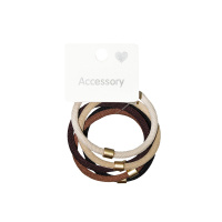 Набор резинок для волос плетеные разноцветные 5 шт