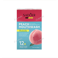 Sadoer Ополаскиватель для полости рта освежающий с экстрактом персика 10 мл x 20 шт