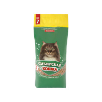 Сибирская кошка Наполнитель для кошачьего туалета Лесной древесный 7 л
