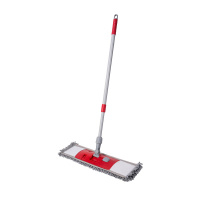 Liao Швабра с насадкой из микрофибры 52х12 см, педалью и телескопической ручкой, металл