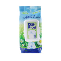 Aura Влажная туалетная бумага 72 шт