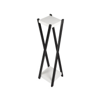 DVL Подставка д/цветов напольн. разборн. прямоуг. (на 2 кашпо) 100*25*25см черно-белый GT 1 шт / 5шт