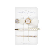 Набор заколок для волос со стразами 3 шт