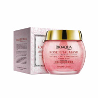 Bioaqua Гель-маска для лица ночная с лепестками розы 120 мл